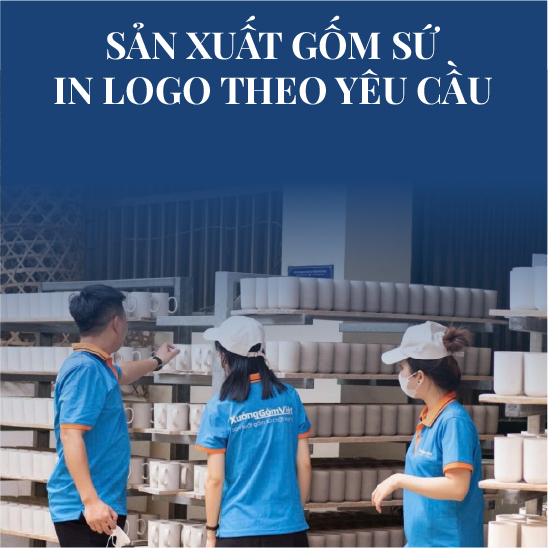 Sản xuất gốm sứ in logo