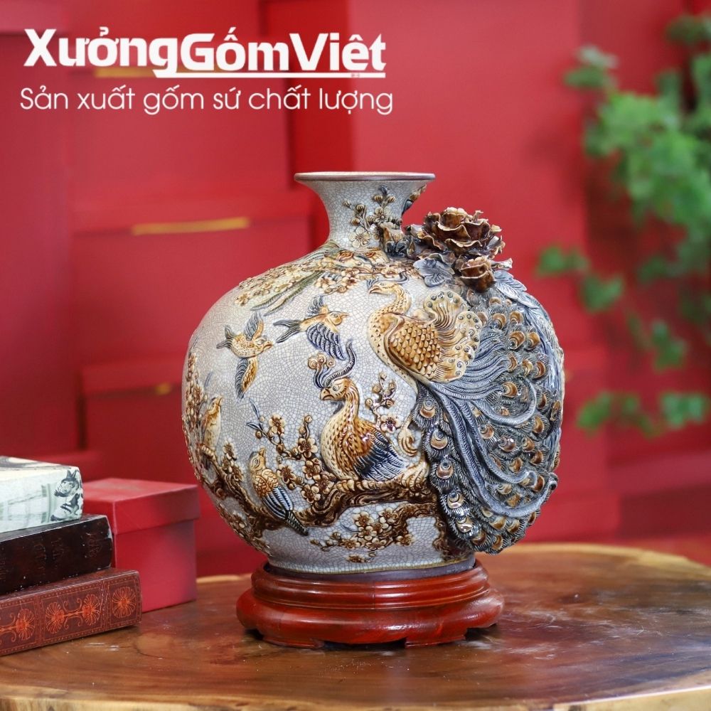 Bình hút lộc Bát Tràng