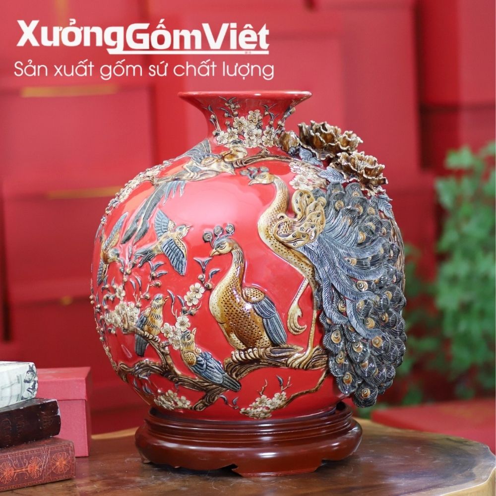 Bình hút lộc Bát Tràng