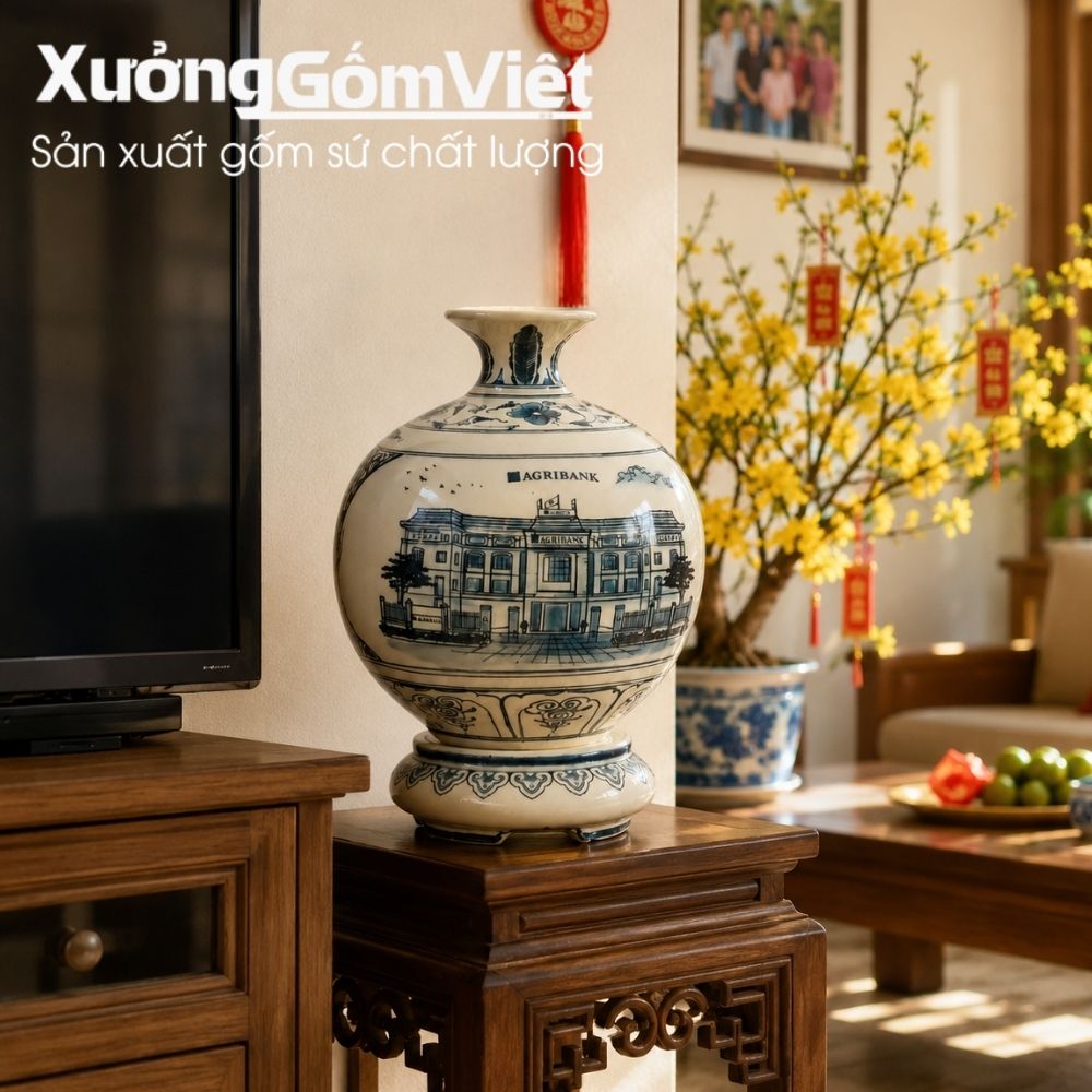 Bình hút lộc Bát Tràng