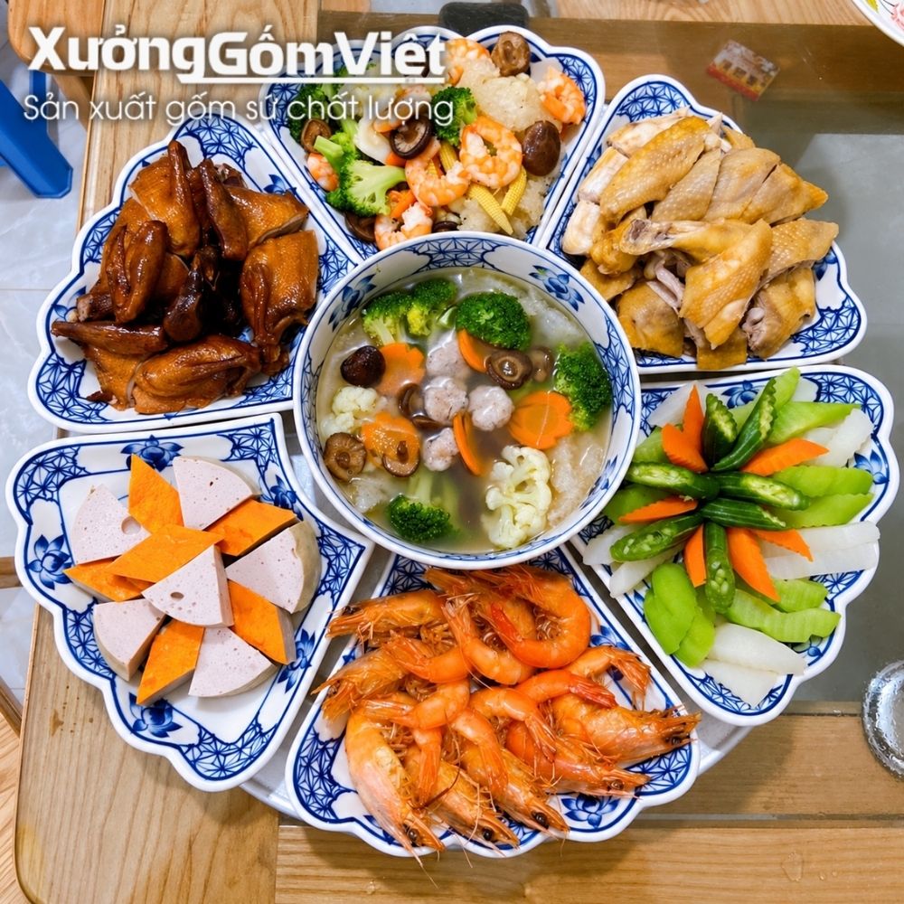 Bộ bát đĩa hoa mặt trời