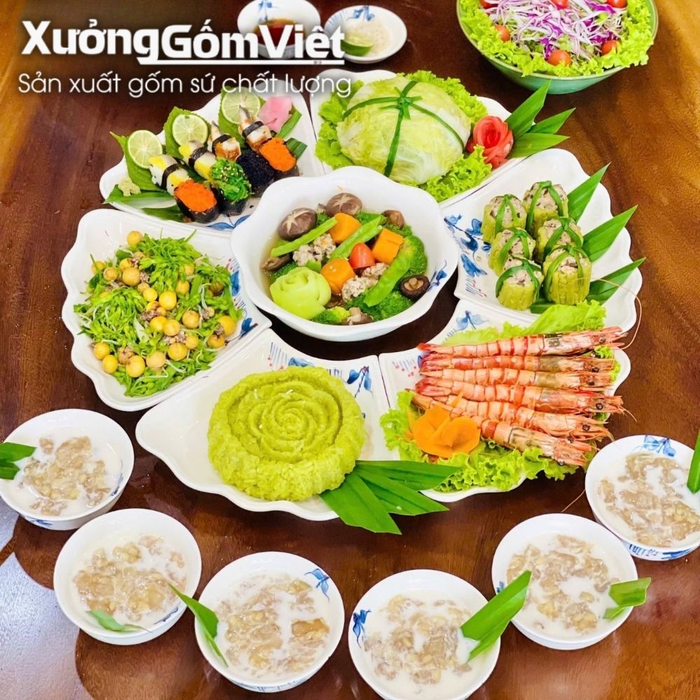 Bộ bát đĩa hoa mặt trời