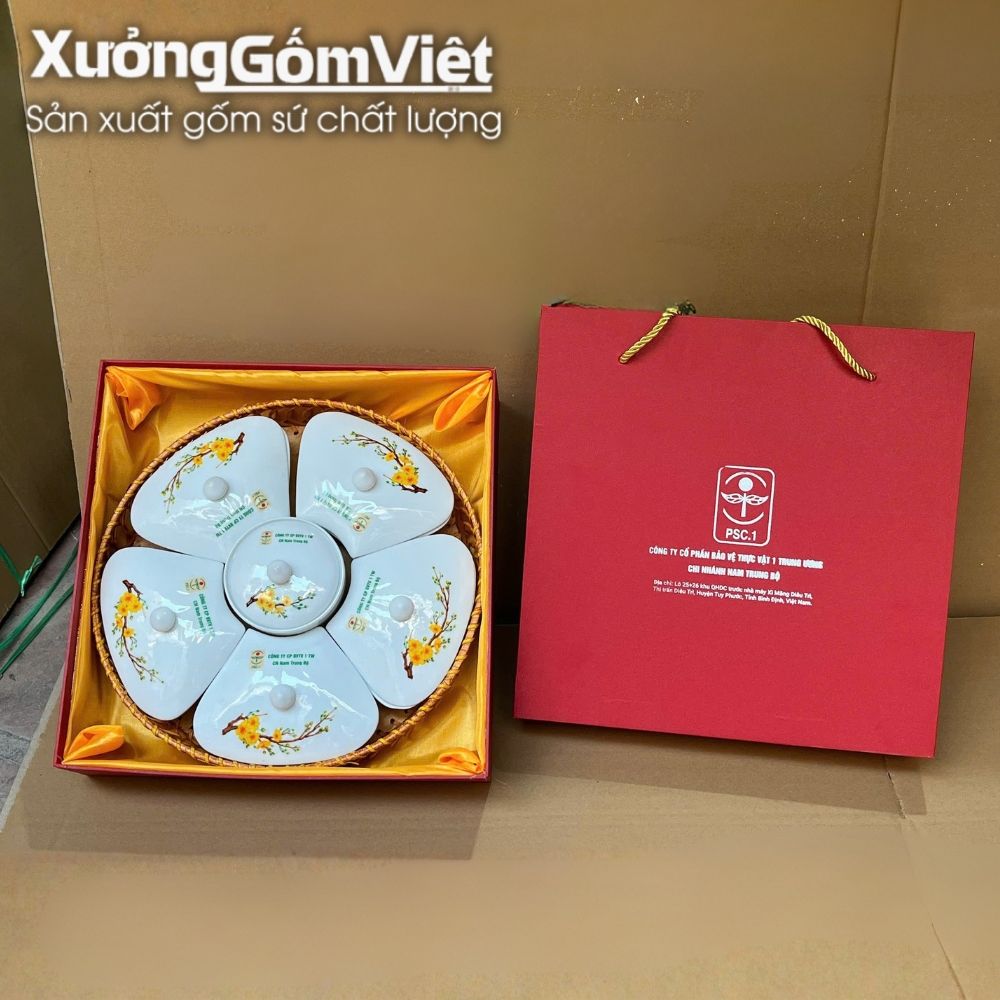 Khay mứt Bát Tràng