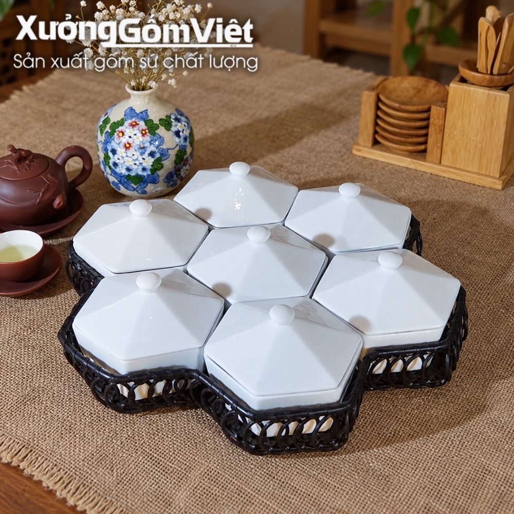 Khay mứt Bát Tràng