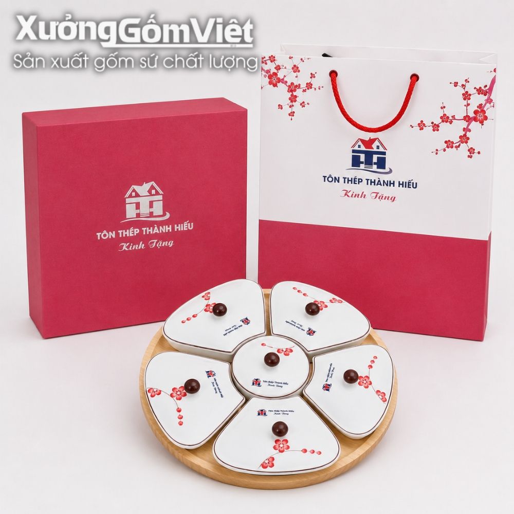 Khay mứt Bát Tràng