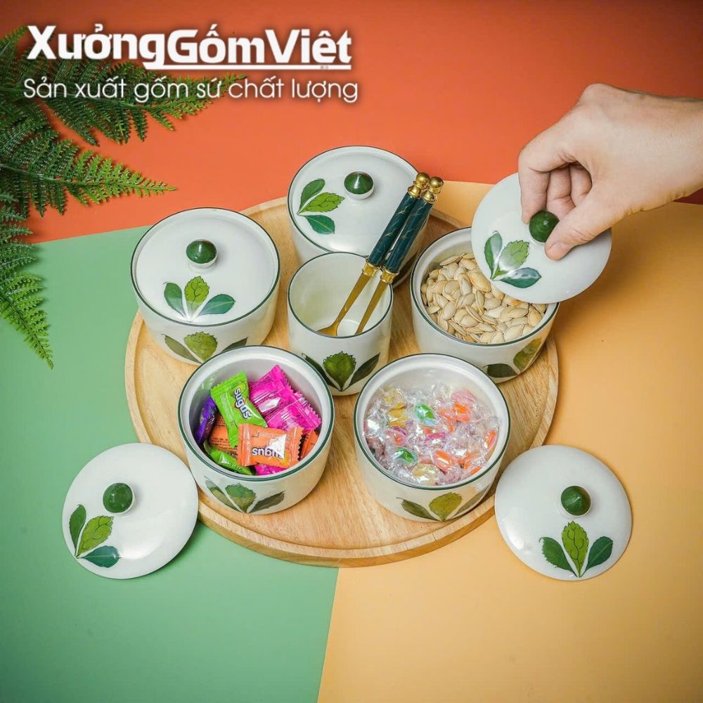 Khay mứt Bát Tràng