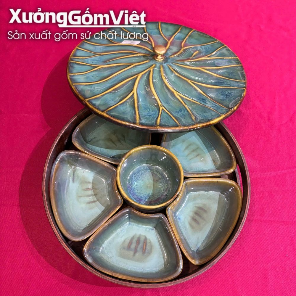 Khay mứt Bát Tràng