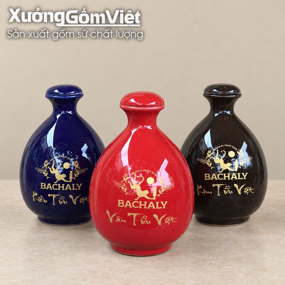 Nậm rượu, chai rượu in logo