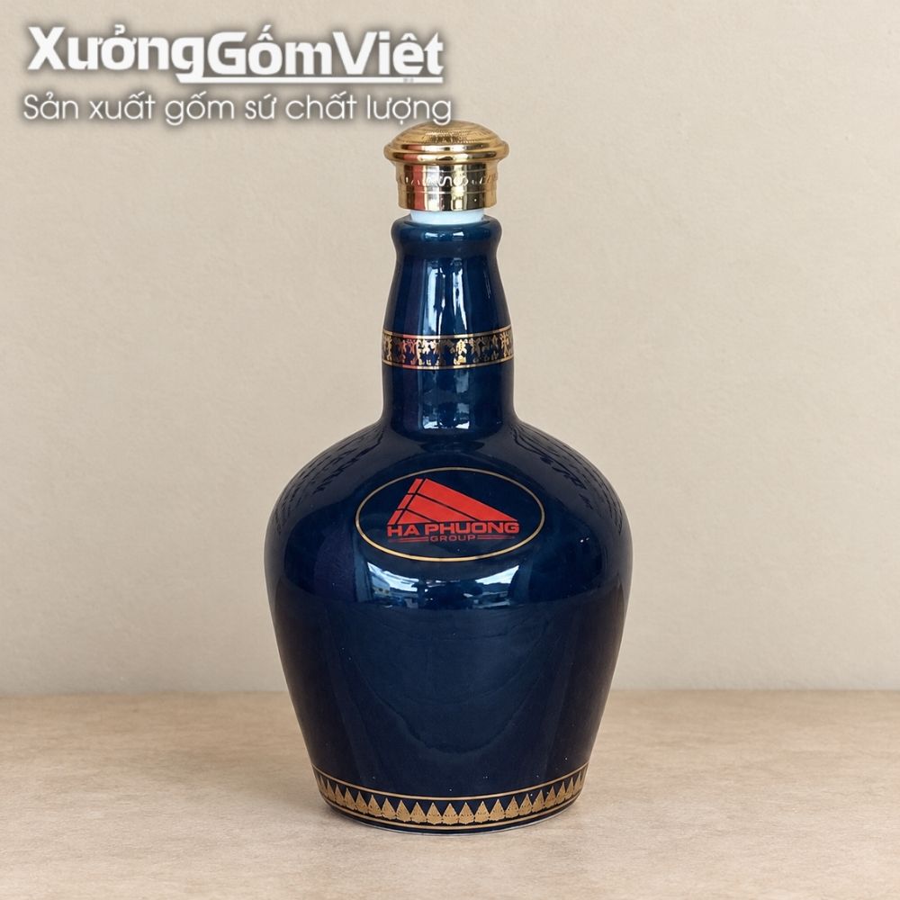 Nậm rượu, chai rượu in logo