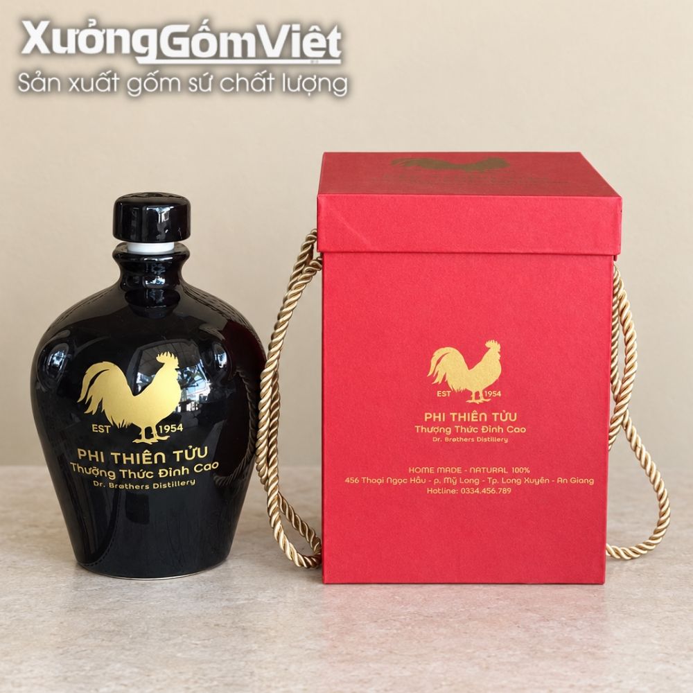 Nậm rượu, chai rượu in logo