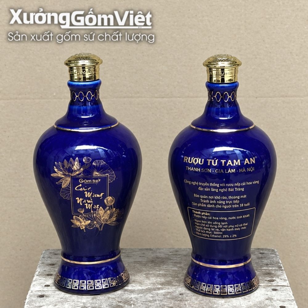 Nậm rượu, chai rượu in logo