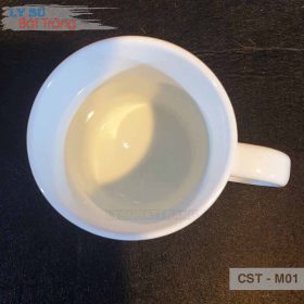 Ly sứ trắng quai C M01