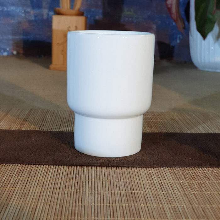 Ly sứ trắng dáng trụ M48