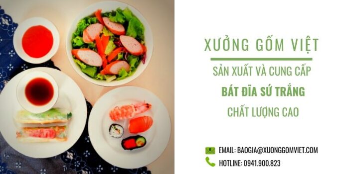 Cung cấp bát đĩa sứ trắng tại tp HCM