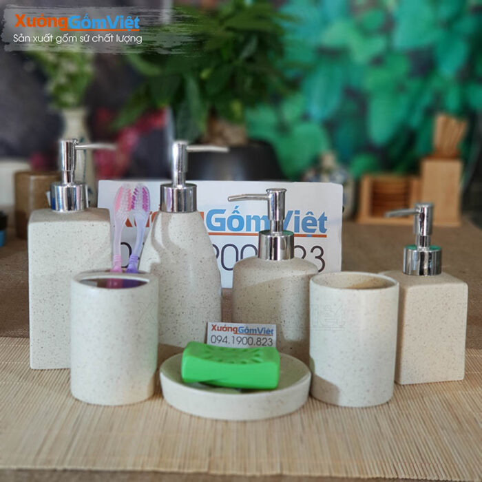 Cung cấp bộ đồ dùng nhà tắm in logo