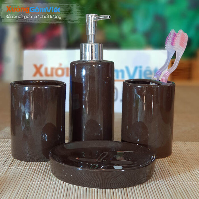 Bộ dụng cụ phòng tắm bằng sứ