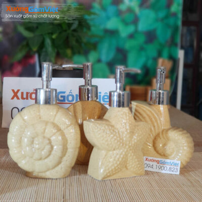 Bộ dụng cụ phòng tắm bằng sứ
