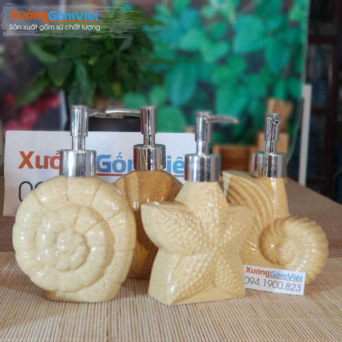 Bộ dụng cụ phòng tắm bằng sứ