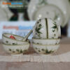 10018 - Bát cơm chuồn trúc vẽ tay đẹp
