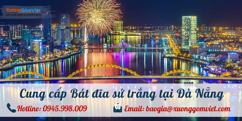 bát đĩa sứ trắng tại Đà Nẵng