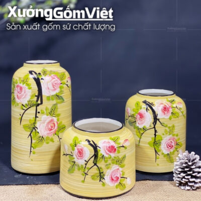 bo-3-lo-hoa-dang-long-chim-hoa-tiet-hong-rung