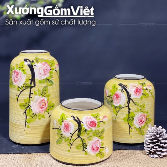 bo-3-lo-hoa-dang-long-chim-hoa-tiet-hong-rung