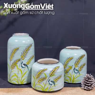 bo-3-lo-hoa-dang-long-chim-men-xanh-duong-hoa-tiet-chim-lua