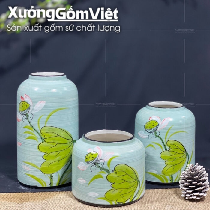 bo-3-lo-hoa-dang-long-chim-men-xanh-duong-hoa-tiet-hoa-sen