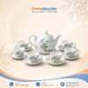 Lọ hoa gốm sứ in chữ Kỷ niệm 60 năm thành lập dáng bom màu trắng vẽ hoa LHGS-120 (Sao chép) (Sao chép)