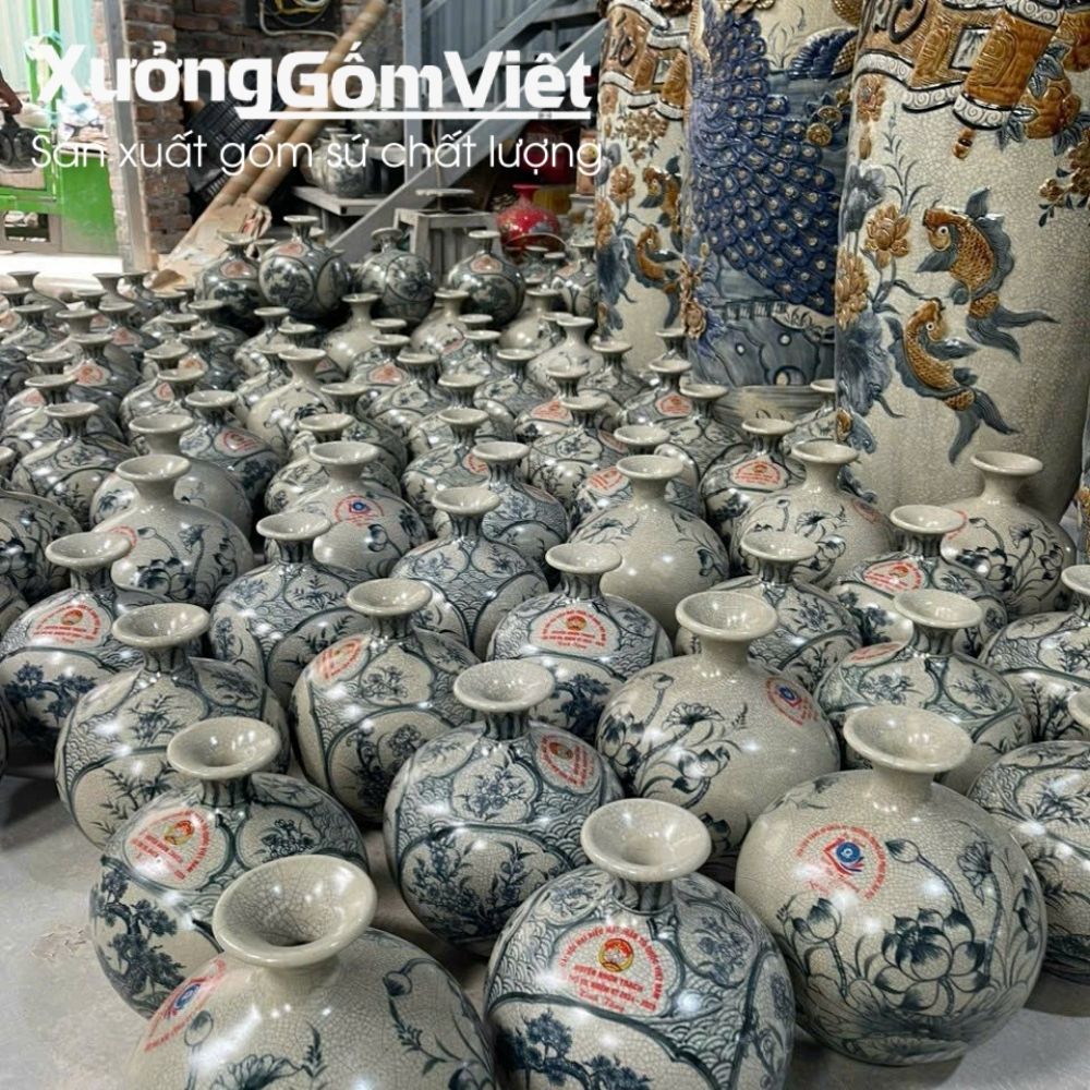Bình hút lộc Bát Tràng