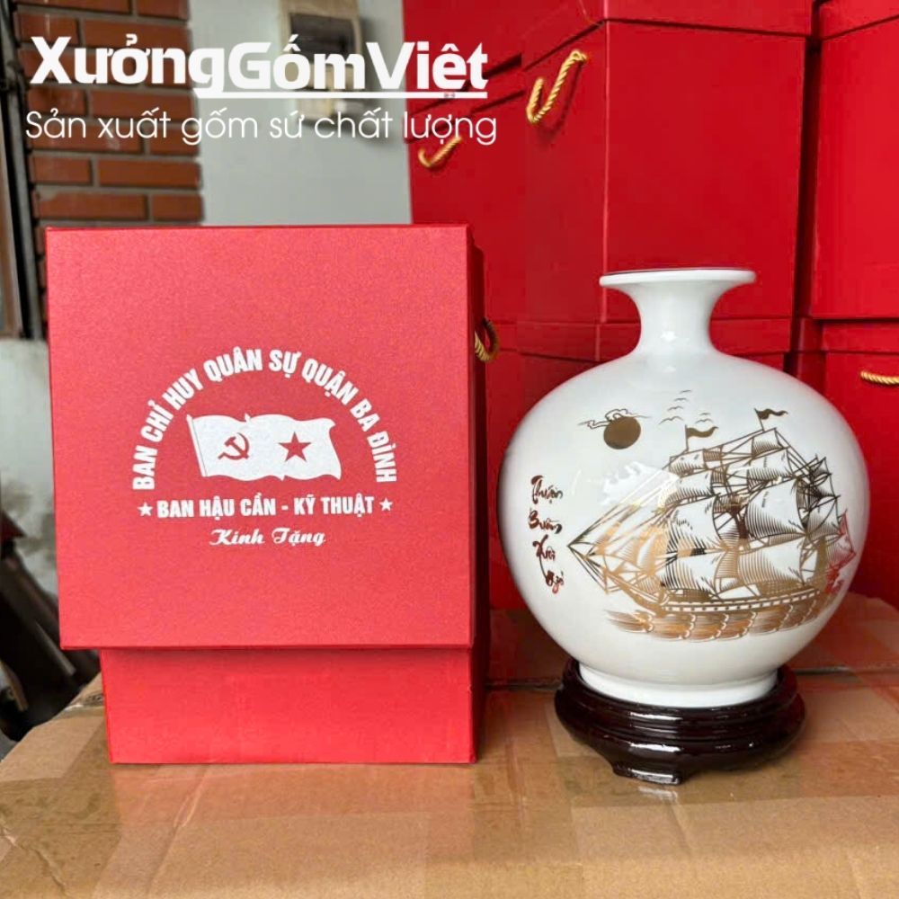 Bình hút lộc Bát Tràng
