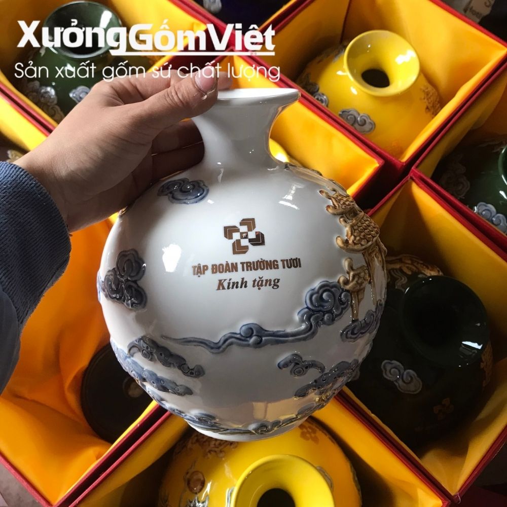 Bình hút lộc Bát Tràng