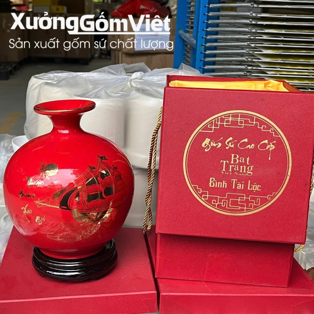 Bình hút lộc Bát Tràng