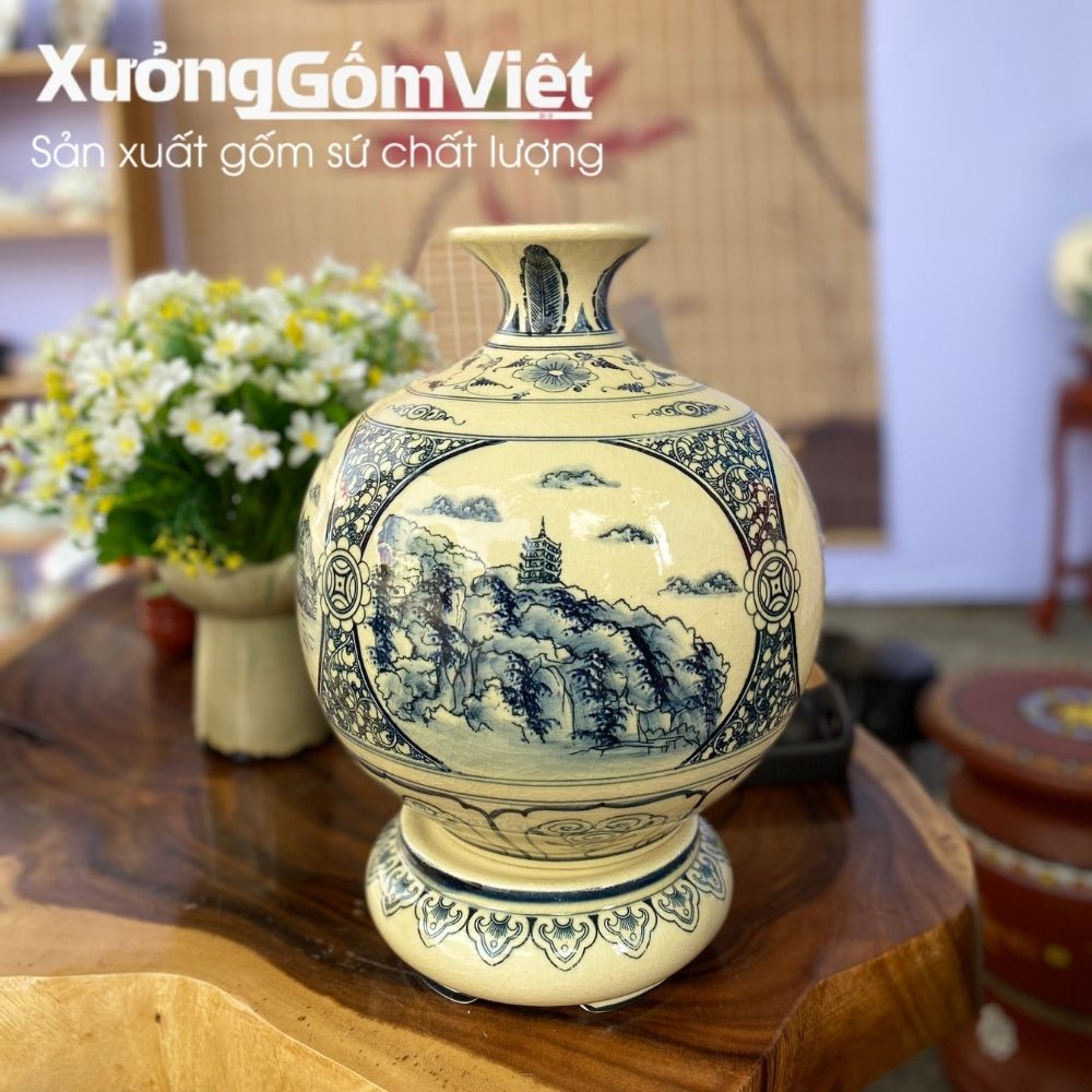 Bình hút lộc Bát Tràng