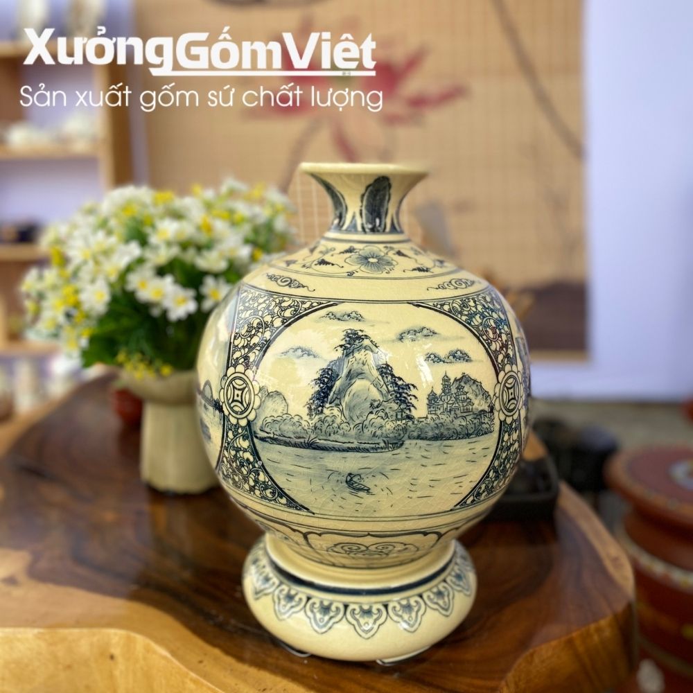 Bình hút lộc Bát Tràng