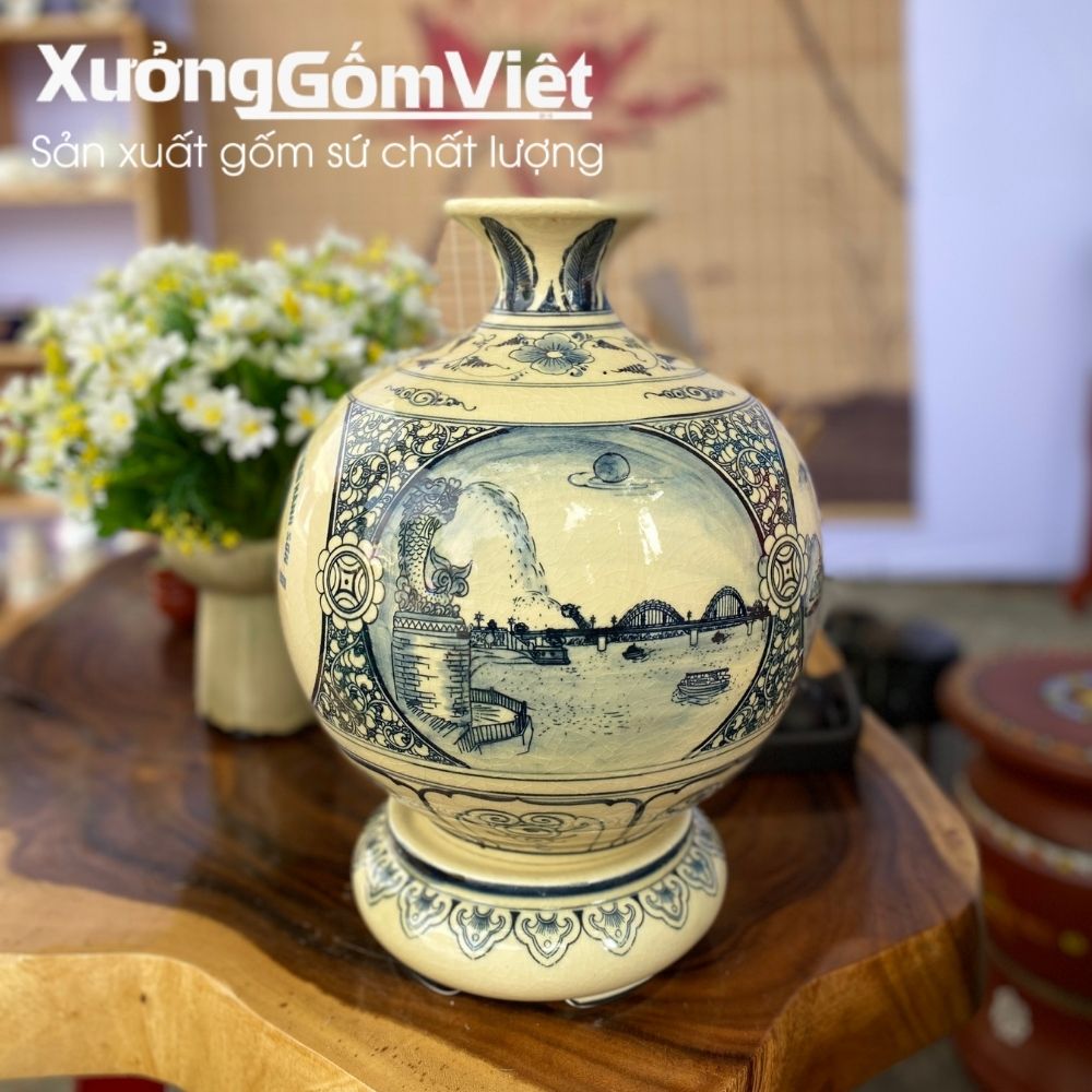 Bình hút lộc Bát Tràng