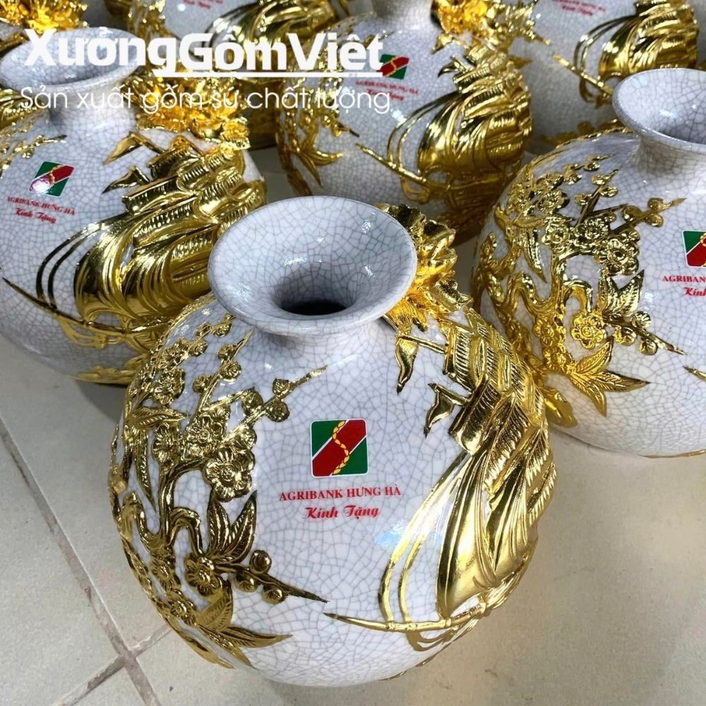 Bình hút lộc Bát Tràng
