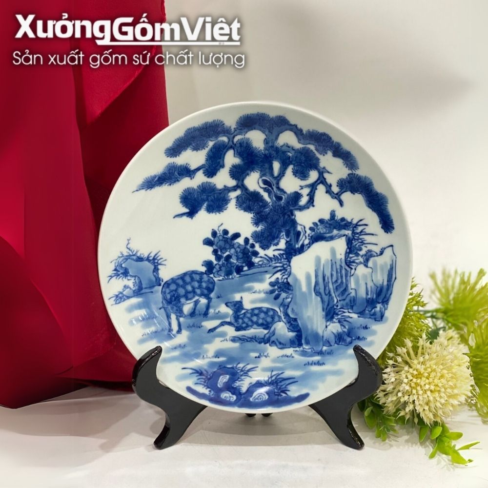 Đĩa biểu trưng gốm sứ in logo