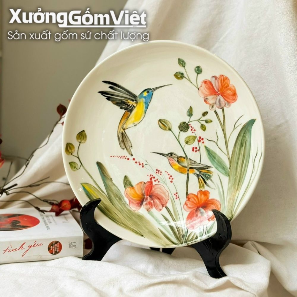 Đĩa biểu trưng gốm sứ in logo