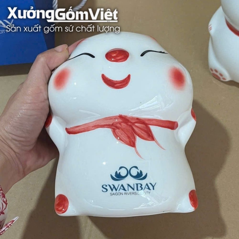 Heo đất quà tặng in logo