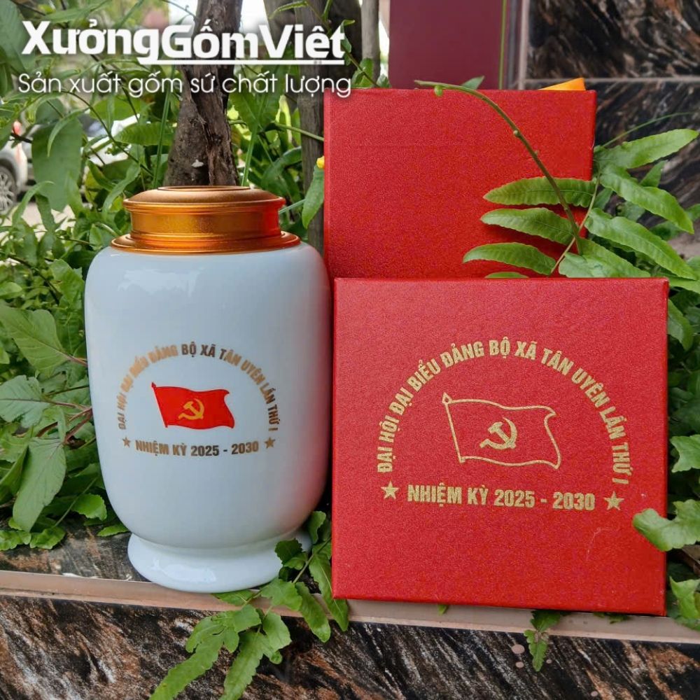 Hũ đựng trà Bát Tràng