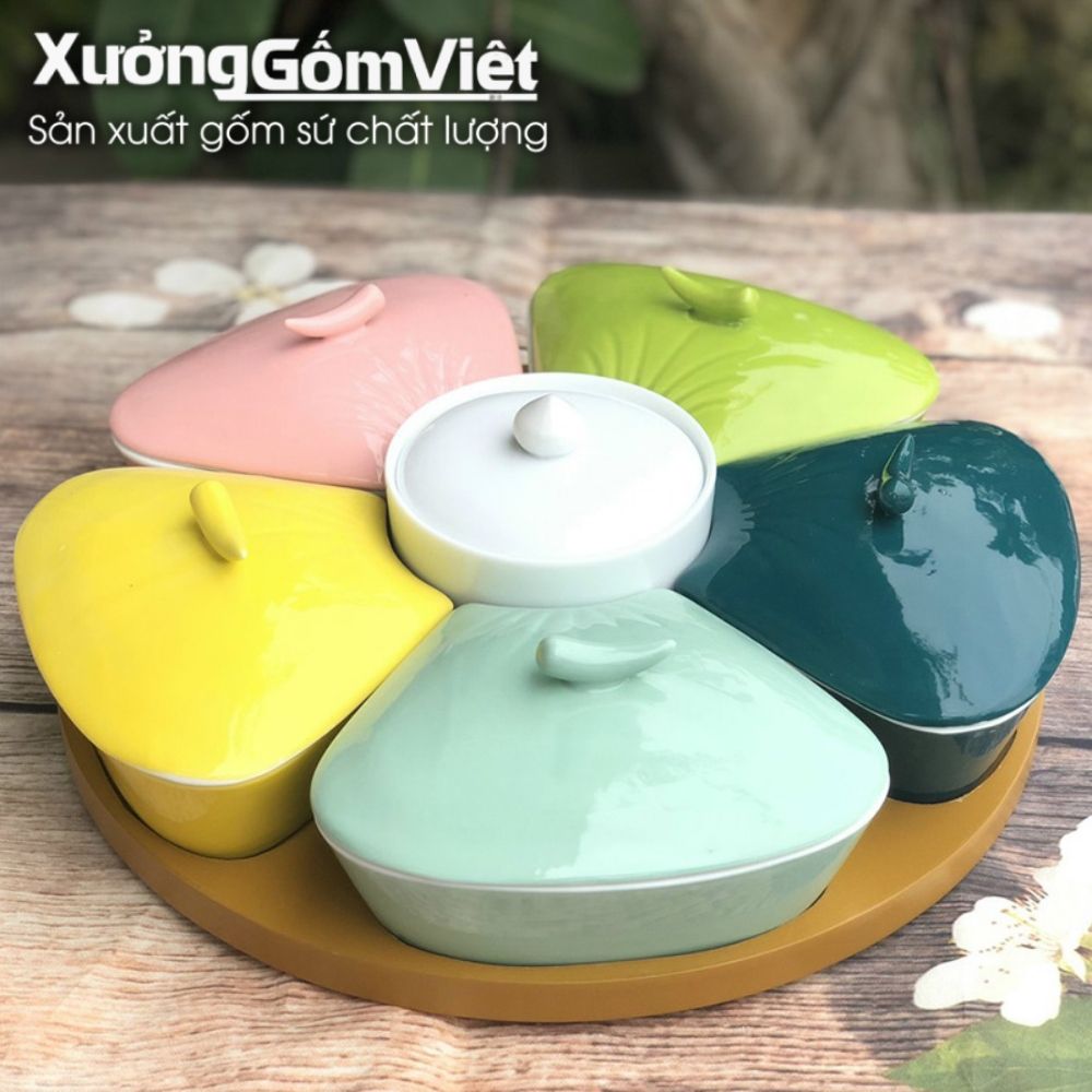 Khay mứt Bát Tràng