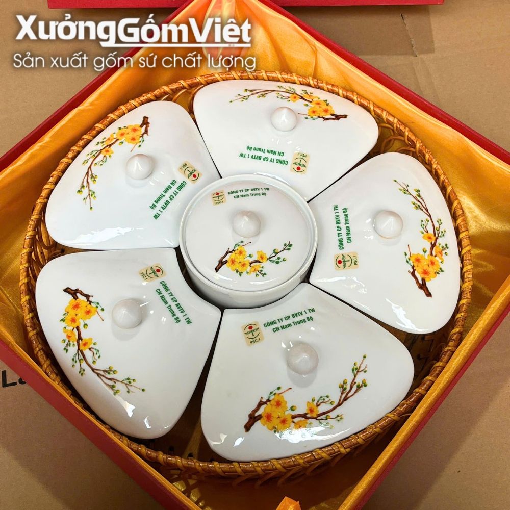 Khay mứt Bát Tràng
