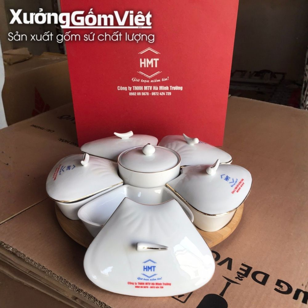 Khay mứt Bát Tràng