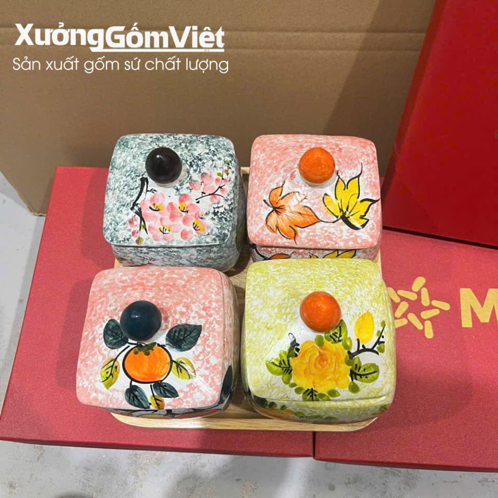Khay mứt Bát Tràng