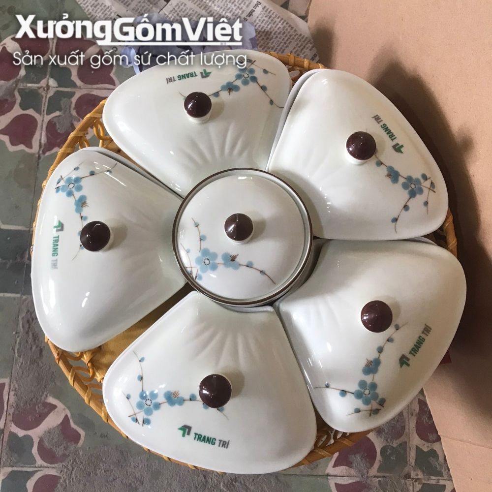 Khay mứt Bát Tràng