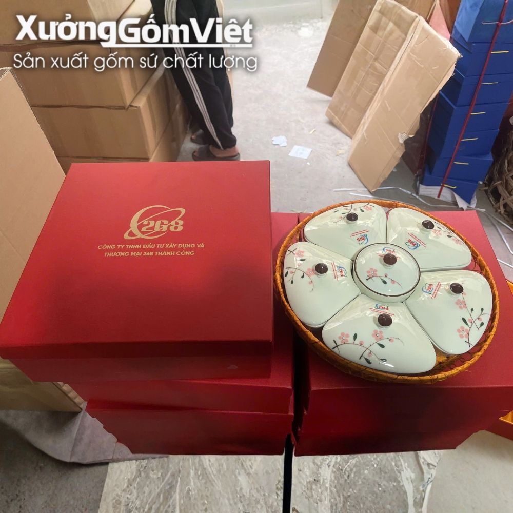 Khay mứt Bát Tràng