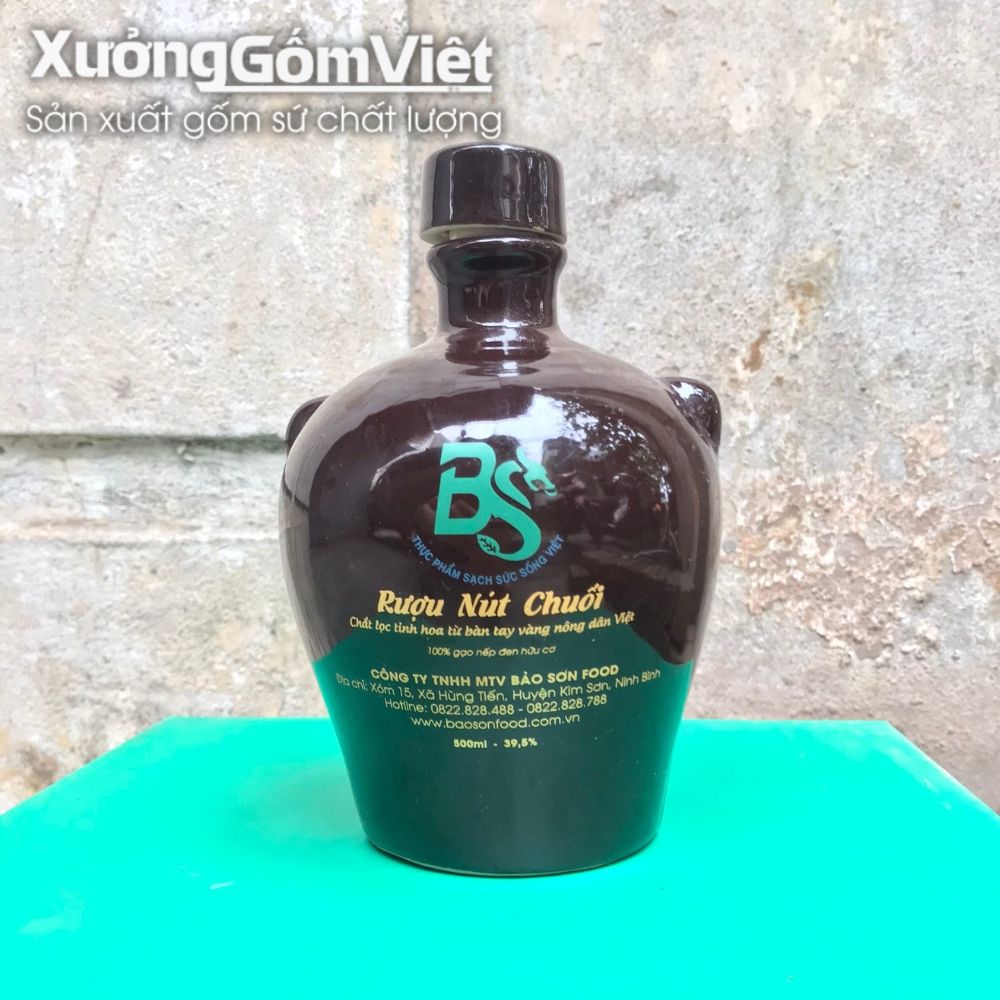 Nậm rượu, chai rượu in logo