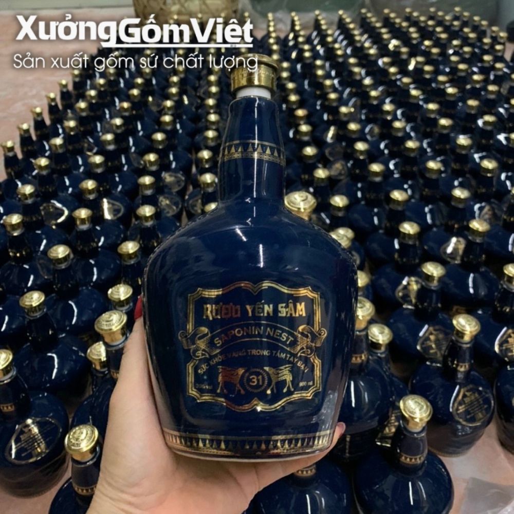 Nậm rượu, chai rượu in logo