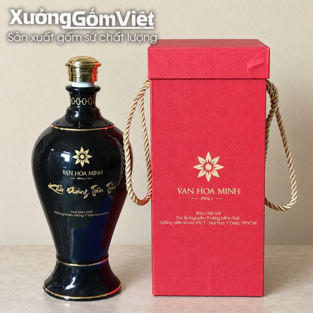Nậm rượu, chai rượu in logo